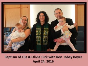 Baptism of Ella & Olivia Turk with Rev. Tobey